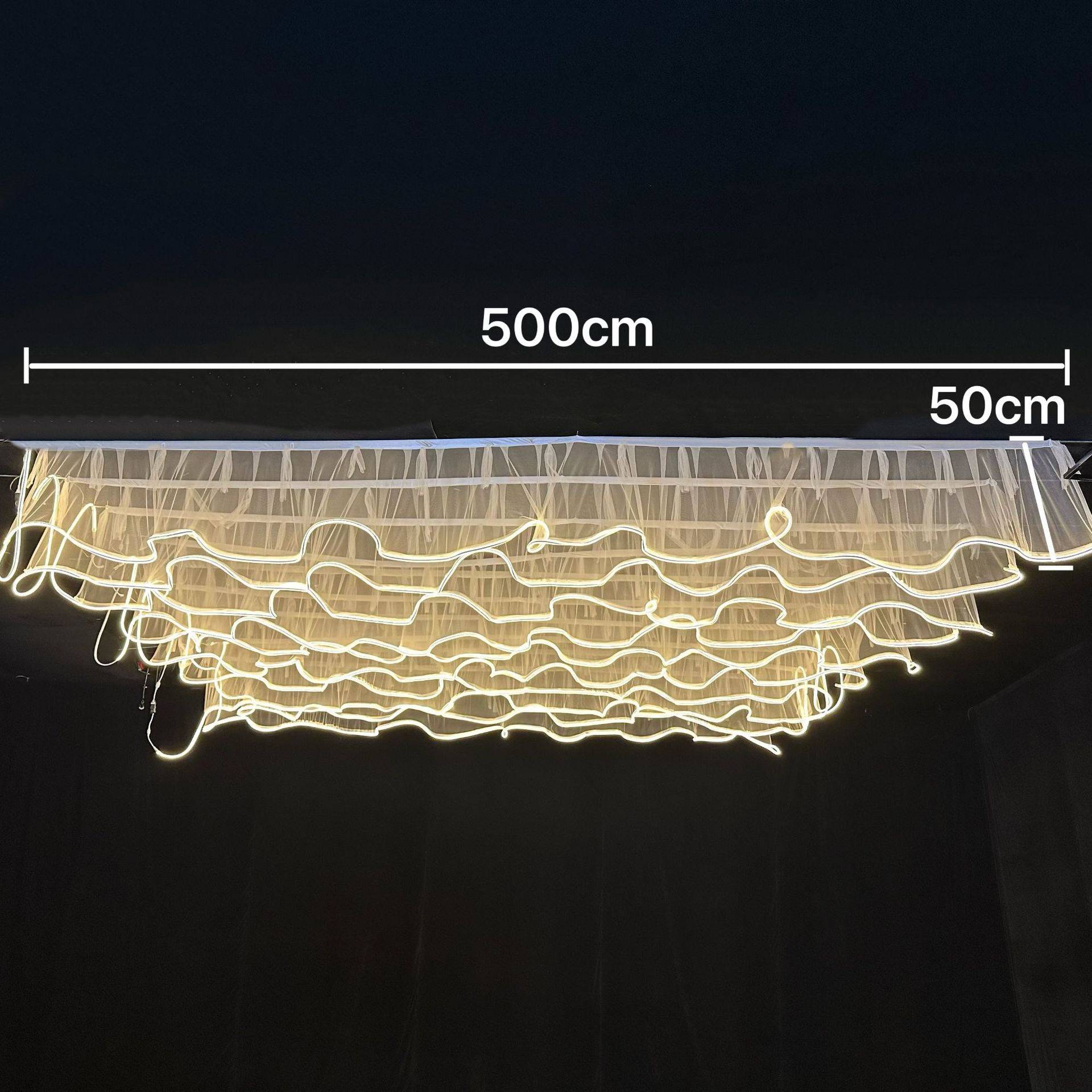 Outdoor Lighting Restaurant - Nowa dekoracja sufitowa z gazy, dekoracja