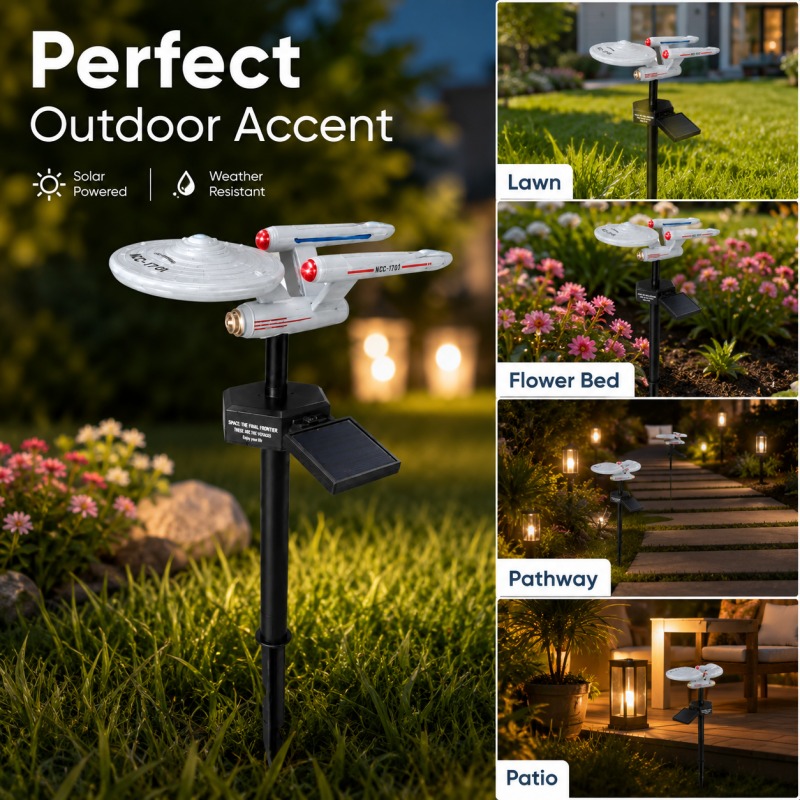 Landscape Spike Light - Lampa ogrodowa Star Trek USS Enterprise