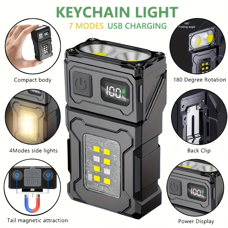 Outdoor Lighting Fixtures - Mini Latarka LED z Możliwością Ładowania,