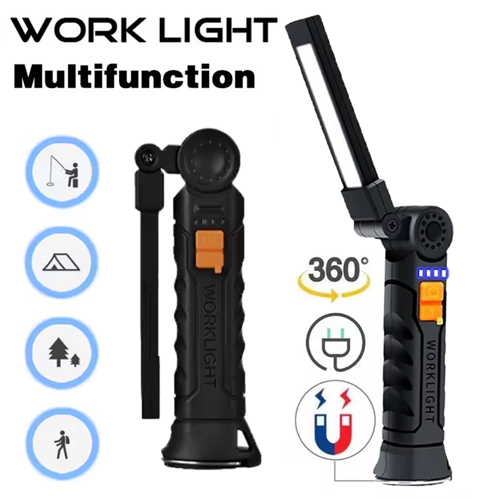 Outdoor Lighting Fixtures - Przenośna latarka LED COB ładowana przez