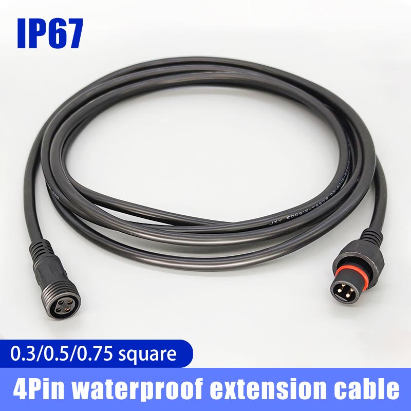 Outdoor Lighting Wire Connectors - Męski kabel wtykowy Famale 4Pin wodoodporny