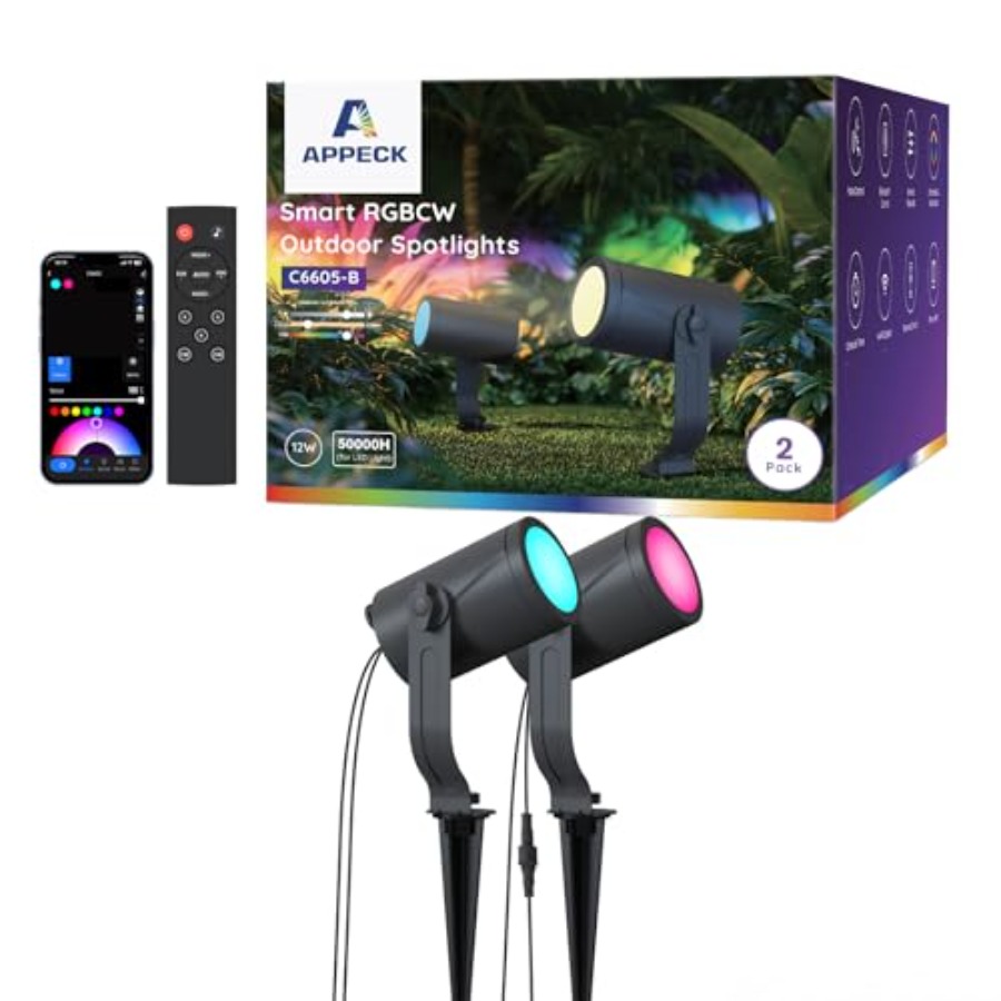 Outdoor Lighting Kits Low Voltage - Zewnętrzna lampa punktowa 00lm, inteligentny zestaw