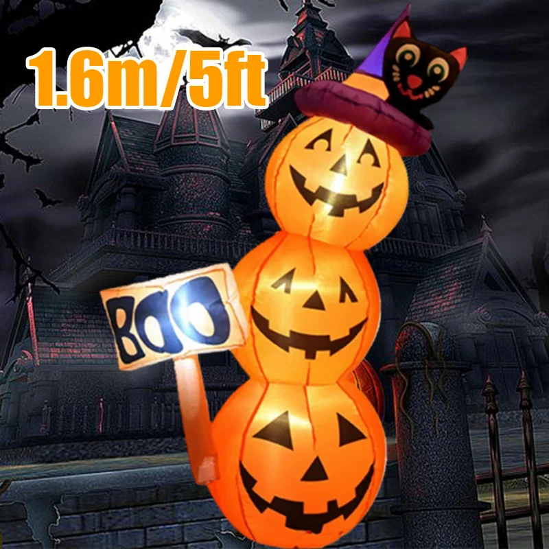 Outdoor Lighting Halloween - 1.6M/5FT Halloween nadmuchiwany model dynia wbudowane