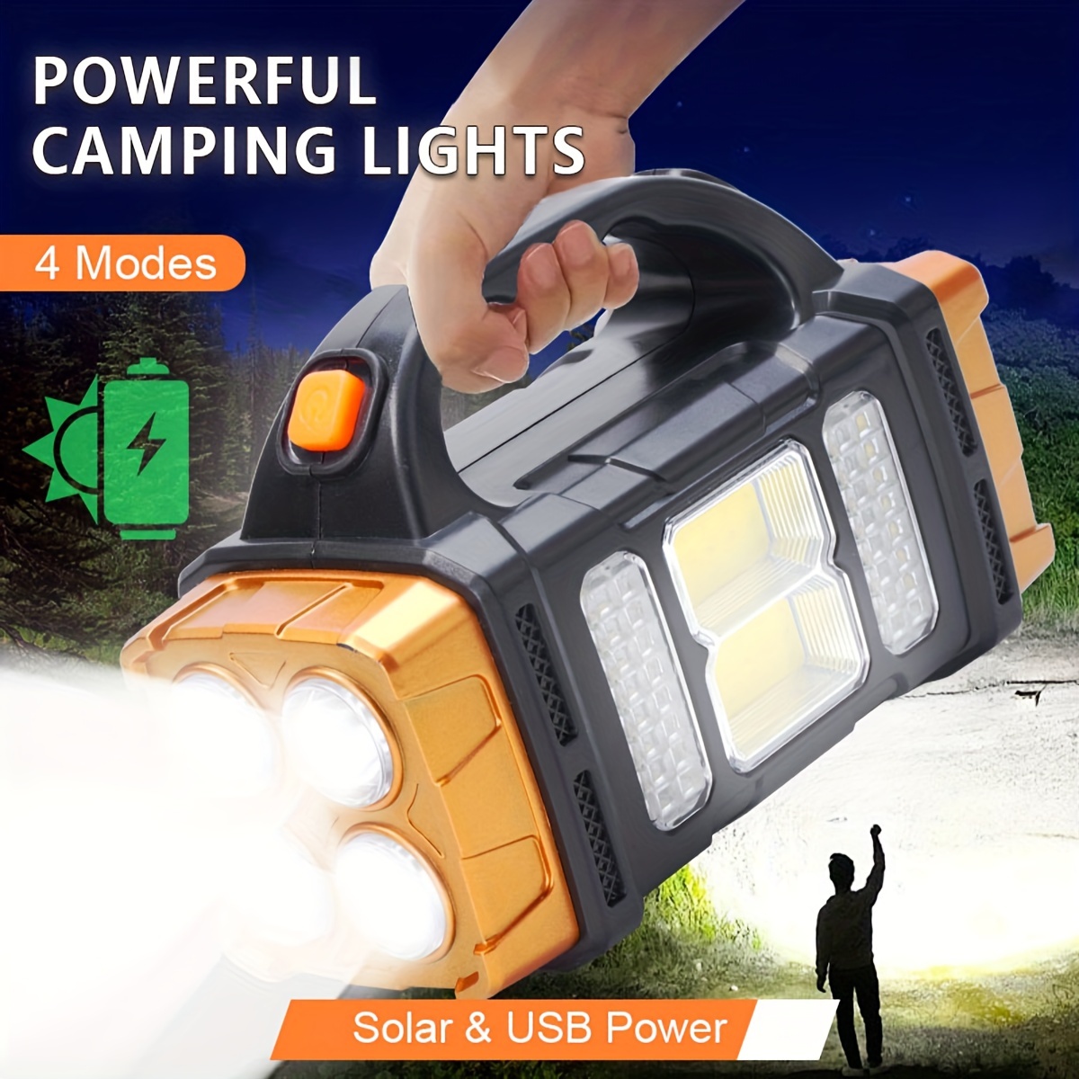 Outdoor Lighting B&Q - Nowa, ulepszona, ładowalna, mocna latarka LED