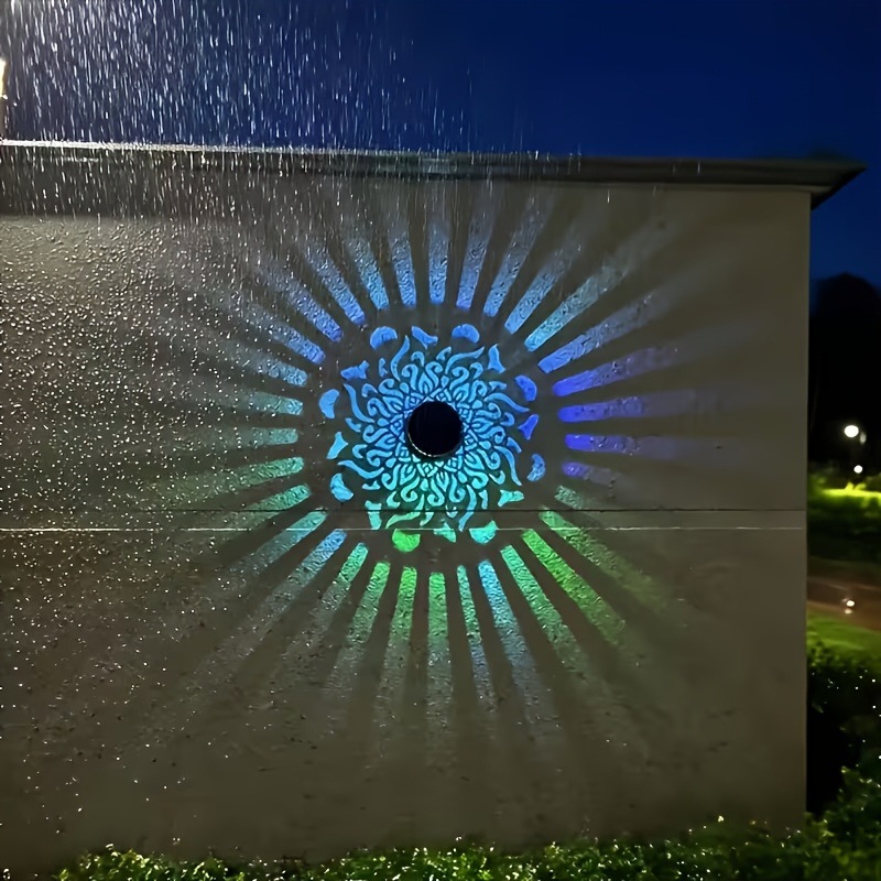Bollard Light Garden - Solarna lampa ścienna LED z projekcją