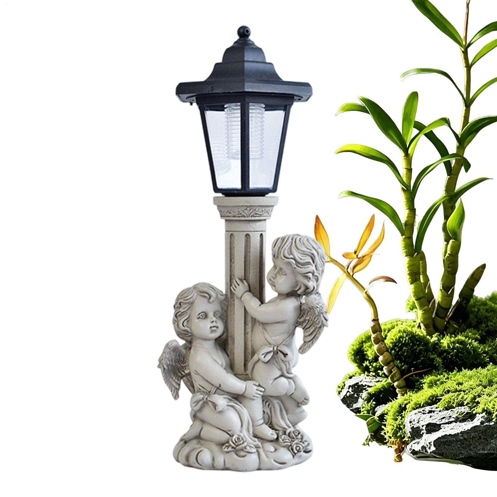 Outdoor Lighting For Home - Oświetlone statuetki ogrodowe z automatycznym włączaniem/wyłączaniem,