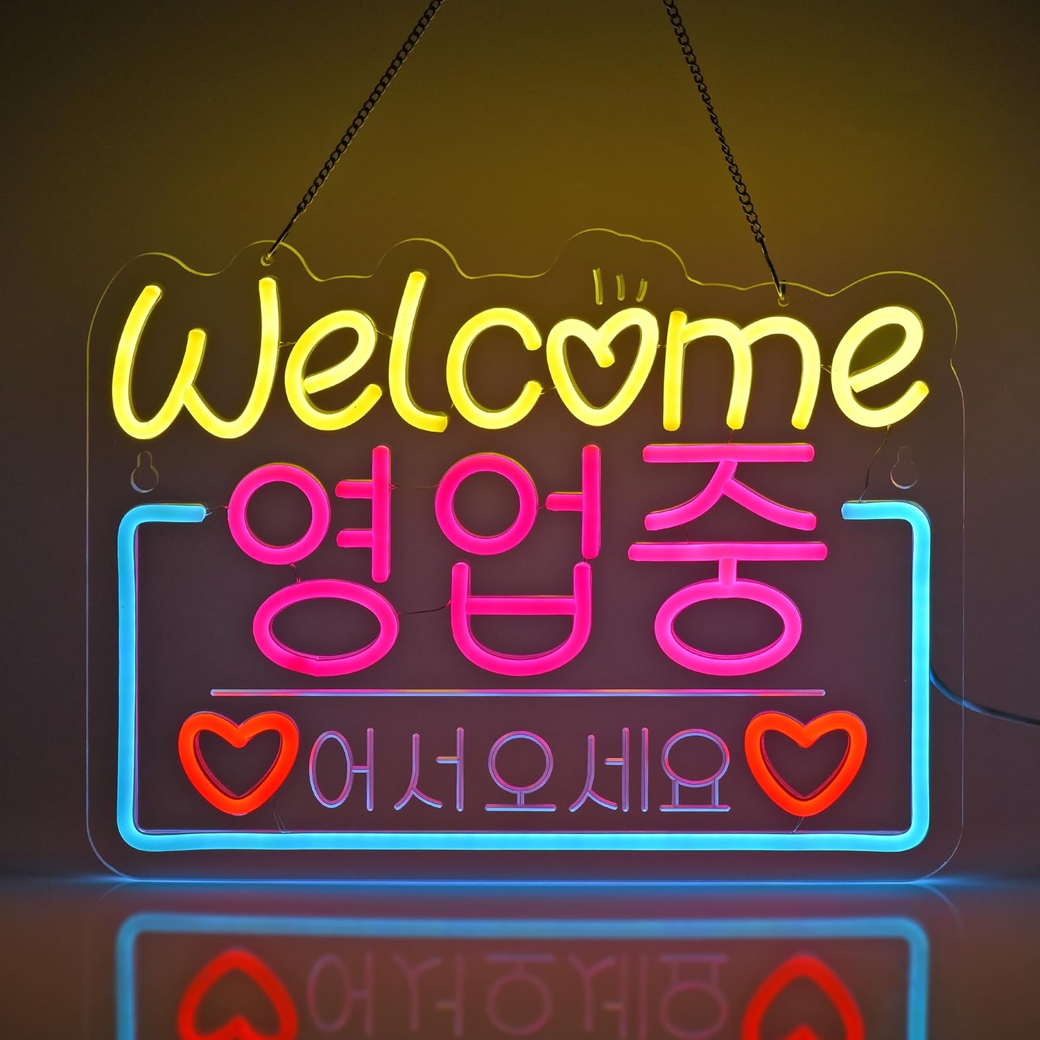 Outdoor Lighting Restaurant - Koreański witamy w sprzedaży Neon Neon