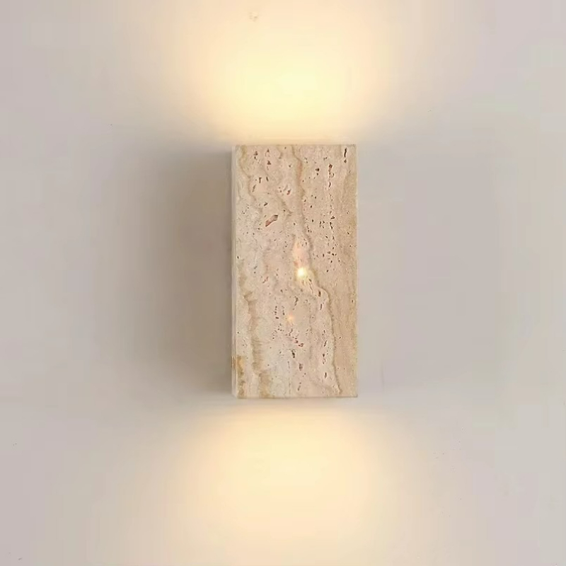 Żółta lampa ścienna z kamienia – Outdoor Lighting Restaurant recenzja i cena