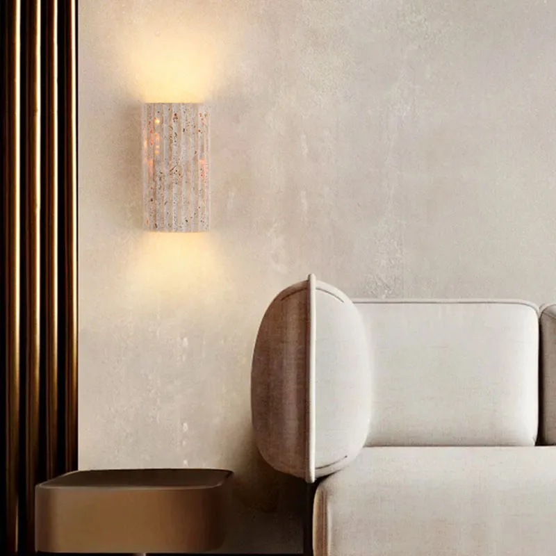 Żółta lampa ścienna z kamienia – Outdoor Lighting Restaurant recenzja i cena