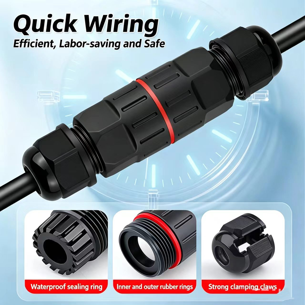 1 szt. Złącze przewodów 2-pino – Outdoor Lighting Wire Connectors recenzja i cena