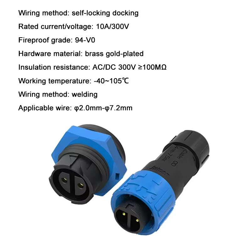 Złącze zasilania 2-pinowe M16  – Outdoor Lighting Wire Connectors recenzja i cena