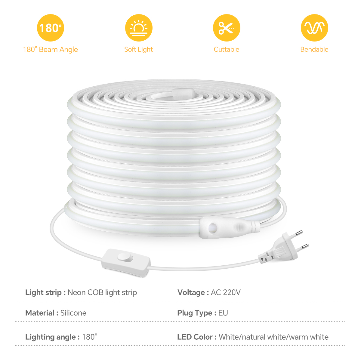 Taśma LED COB 220V o wysokiej  – Outdoor Lighting Restaurant recenzja i cena