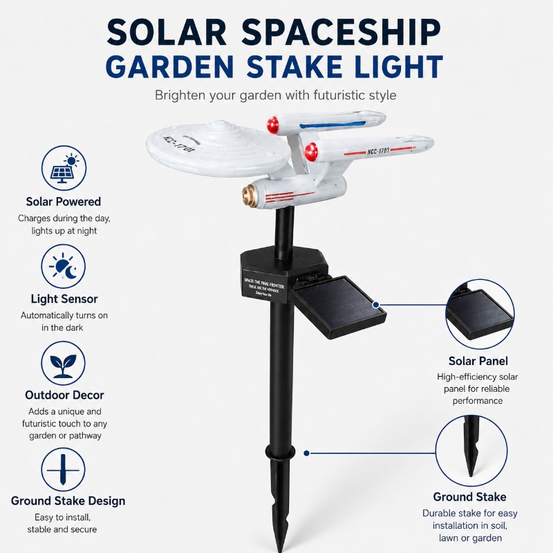 Lampa ogrodowa Star Trek USS E – Landscape Spike Light recenzja i cena