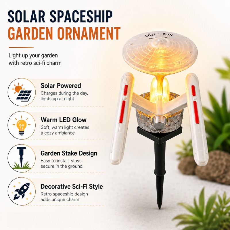 Lampa ogrodowa Star Trek USS E – Landscape Spike Light recenzja i cena