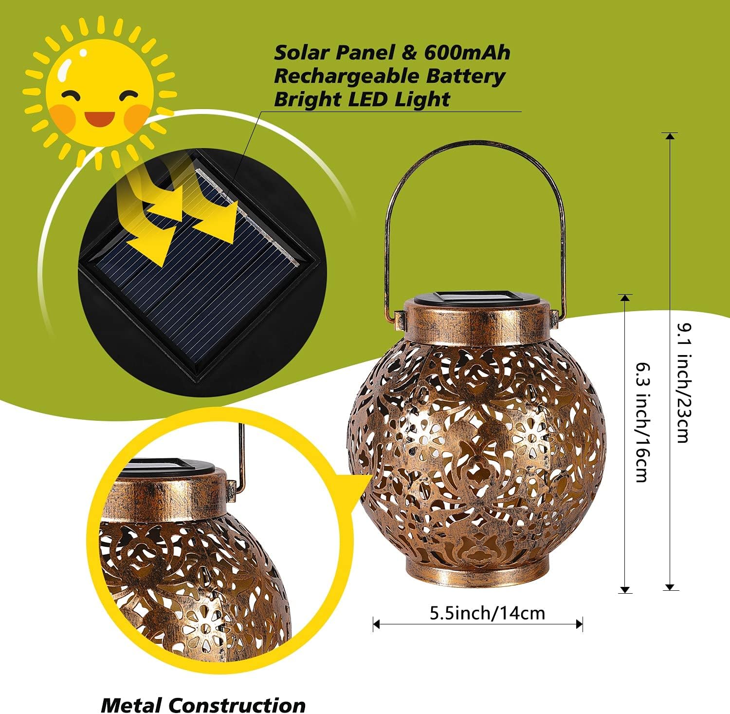 1-6 SZT. Marokańskie Lampiony  – Bollard Light Garden recenzja i cena