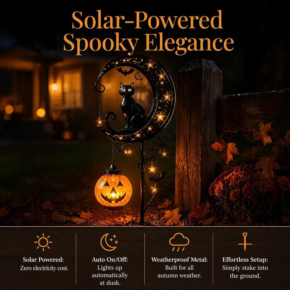 Solarna lampka ogrodowa z czar – Outdoor Lighting Halloween recenzja i cena