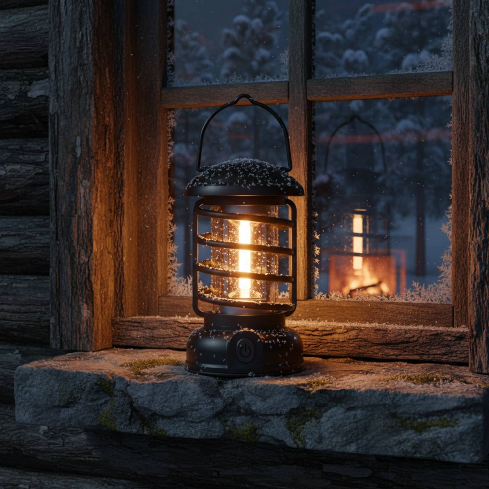 Retro Lampa Kempingowa z Dwoma – Outdoor Lighting Battery Powered recenzja i cena