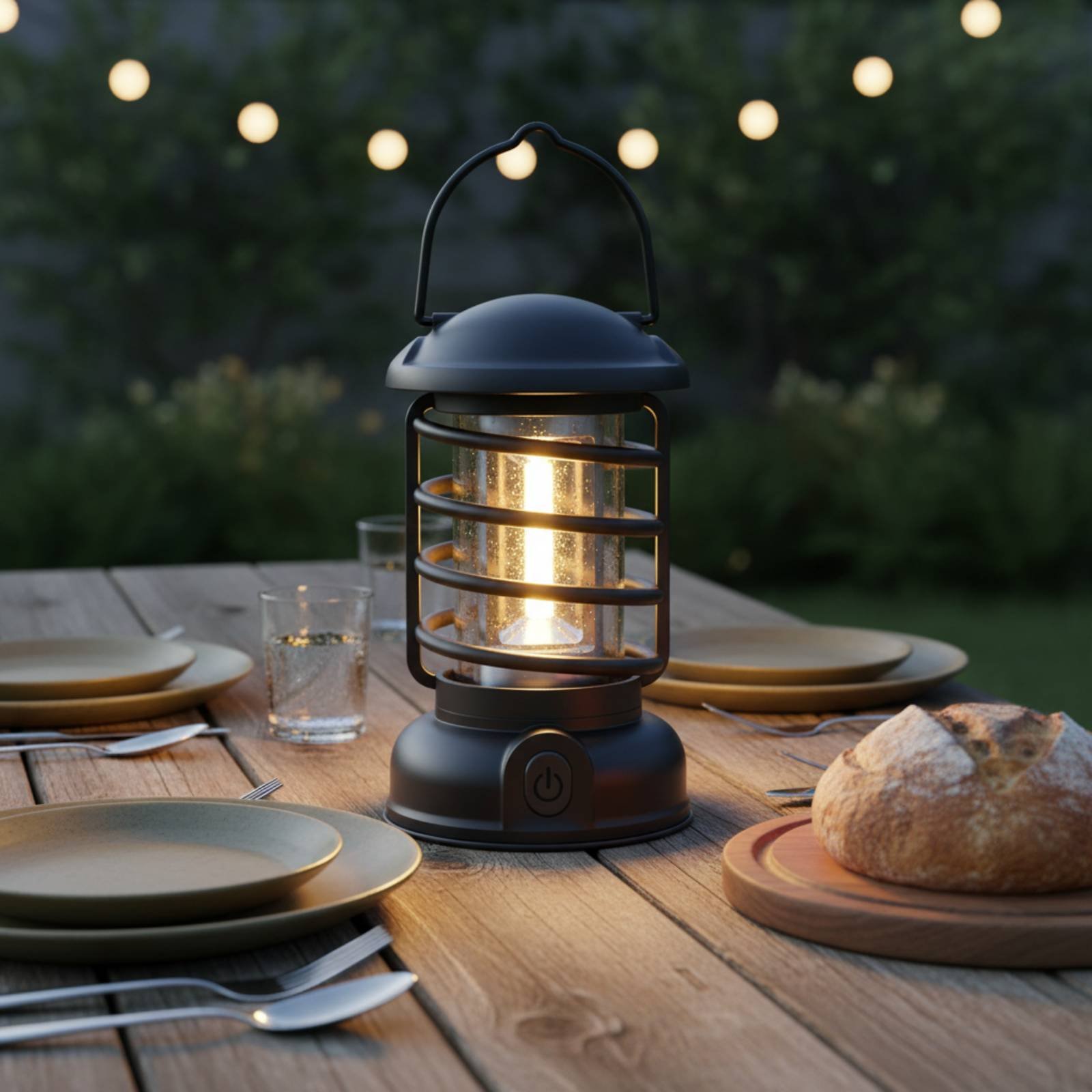 Retro Lampa Kempingowa z Dwoma – Outdoor Lighting Battery Powered recenzja i cena