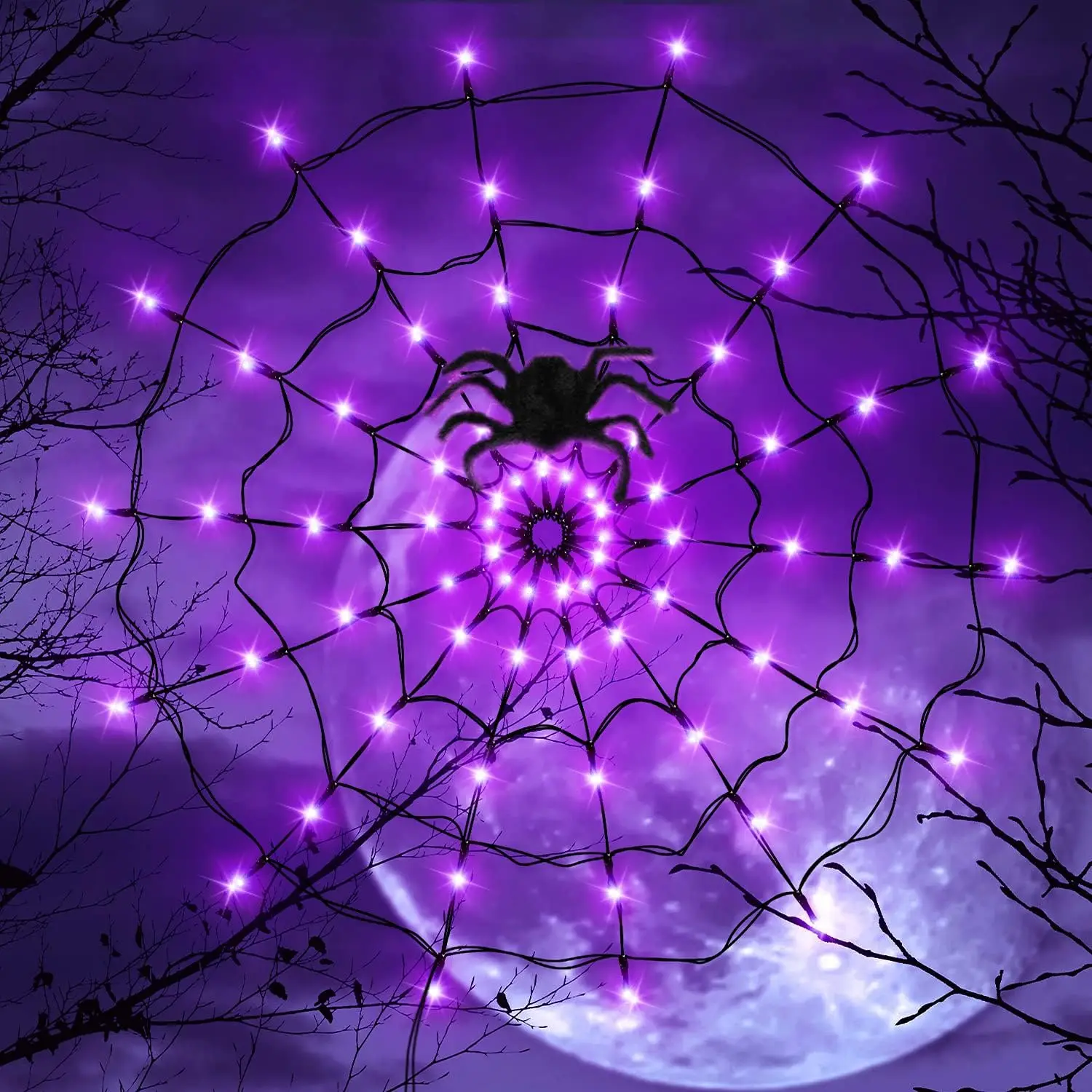 Lampki LED na Halloween, pajęc – Outdoor Lighting Halloween recenzja i cena