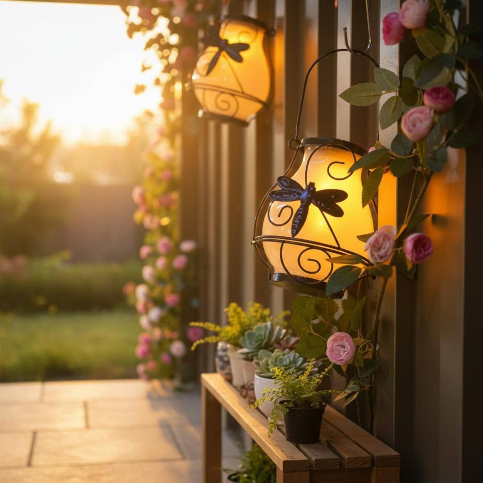 Solarna latarenka w kształcie  – Outdoor Lighting Battery Powered recenzja i cena