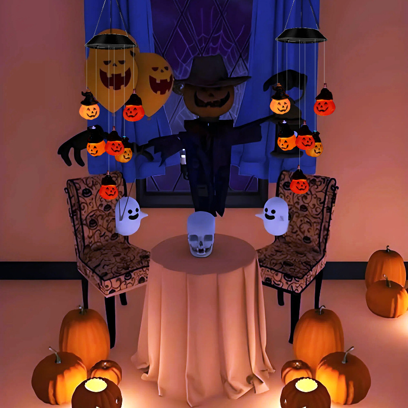Lampki Solarne Halloween Czasz – Outdoor Lighting Halloween recenzja i cena