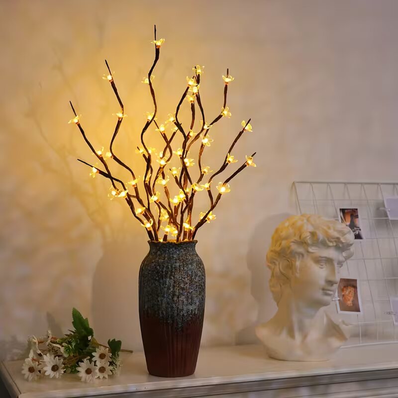 1/2 szt. 20 LED Lampki Gałązki – Outdoor Lighting Battery Powered recenzja i cena
