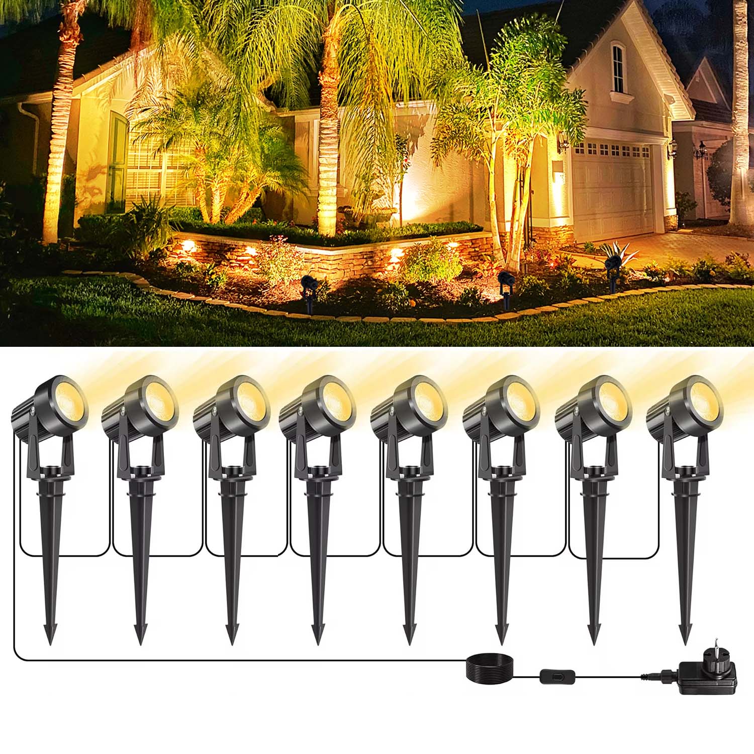 4/6/8 diod LED 3000K reflektor – Outdoor Lighting Uk recenzja i cena