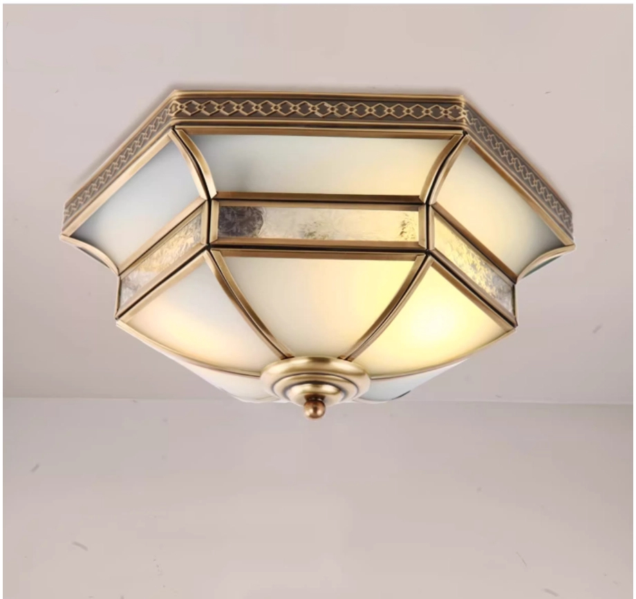 Miedziana lampa sufitowa w sty – Outdoor Lighting Restaurant recenzja i cena