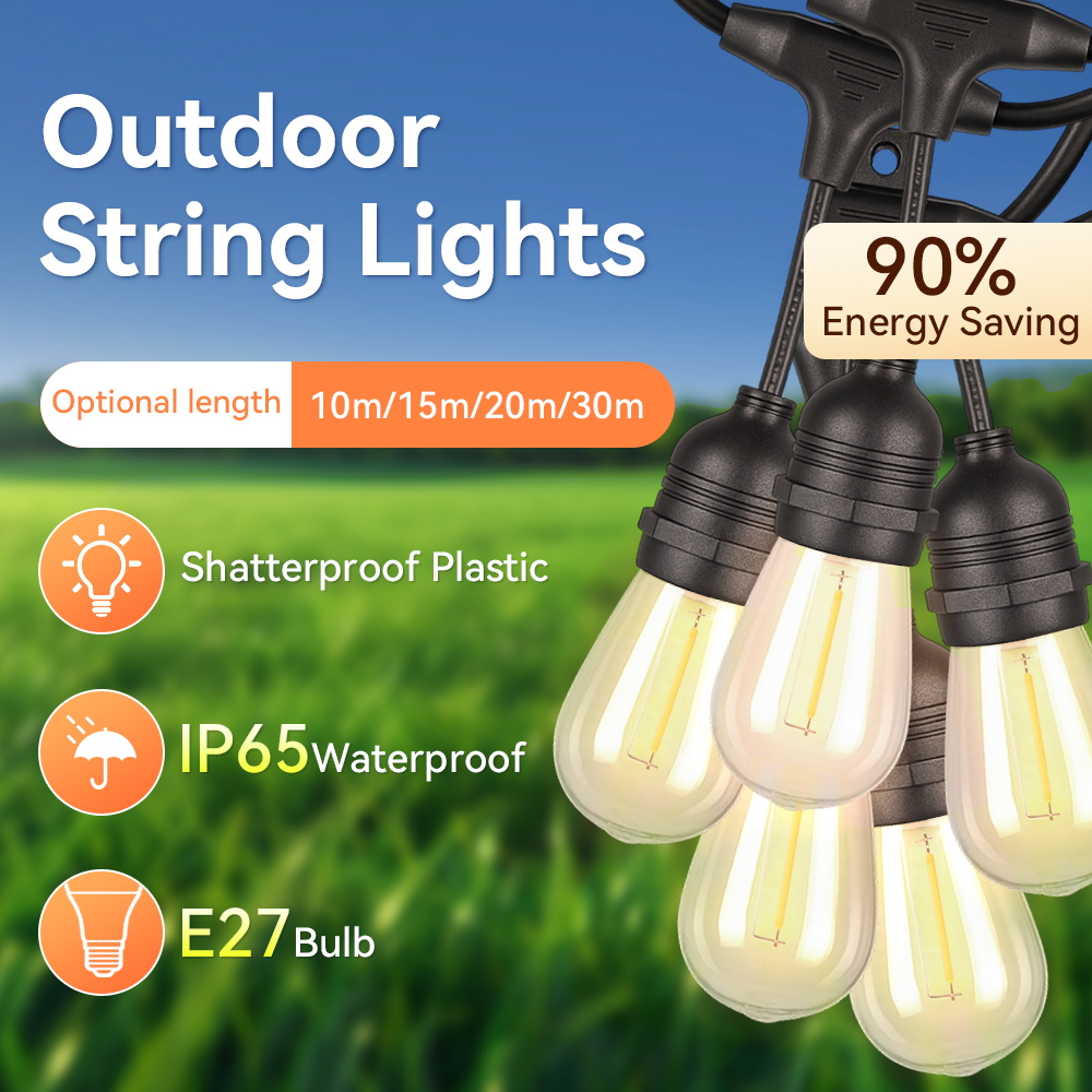 Lampki sznurkowe LED E27 na ze – Outdoor Lighting Uk recenzja i cena